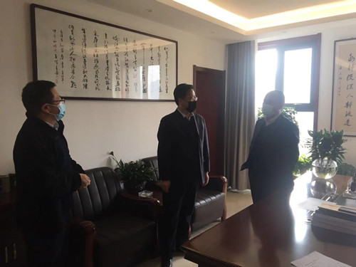 梁軍民副總經理到儲備糧集團督導檢查疫情防控和復工復產工作