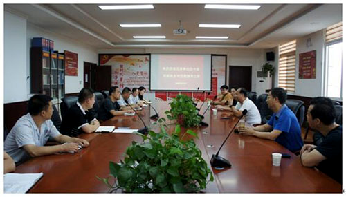 陜儲糧集團漢中庫公司到華州庫開展企業黨建交流學習
