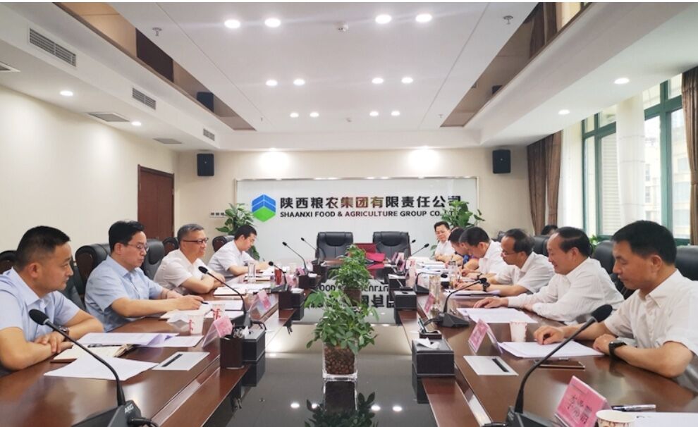 安康市副市長魯琦到糧農集團洽談合作