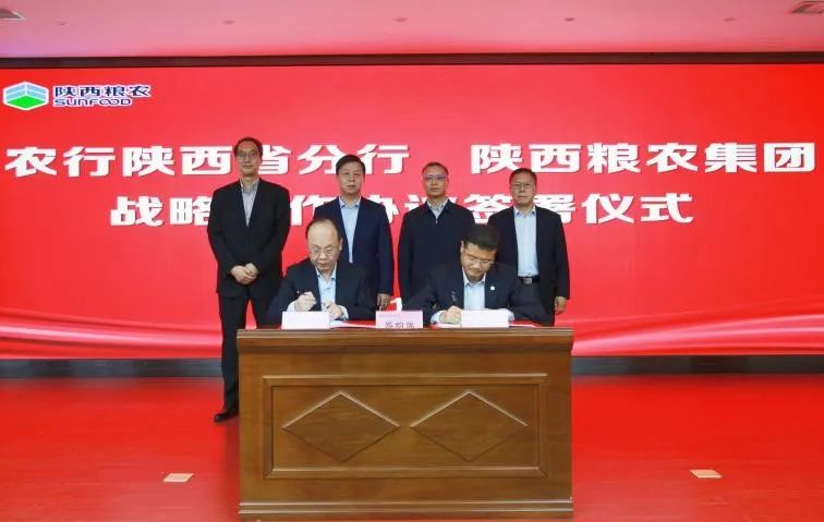 銀企攜手 共筑高質量發展 | 集團與農行陜西省分行座談并簽署戰略合作協議