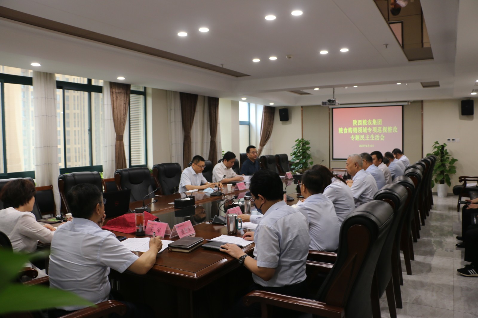 陜西糧農集團召開糧食購銷領域專項巡視整改專題民主生活會
